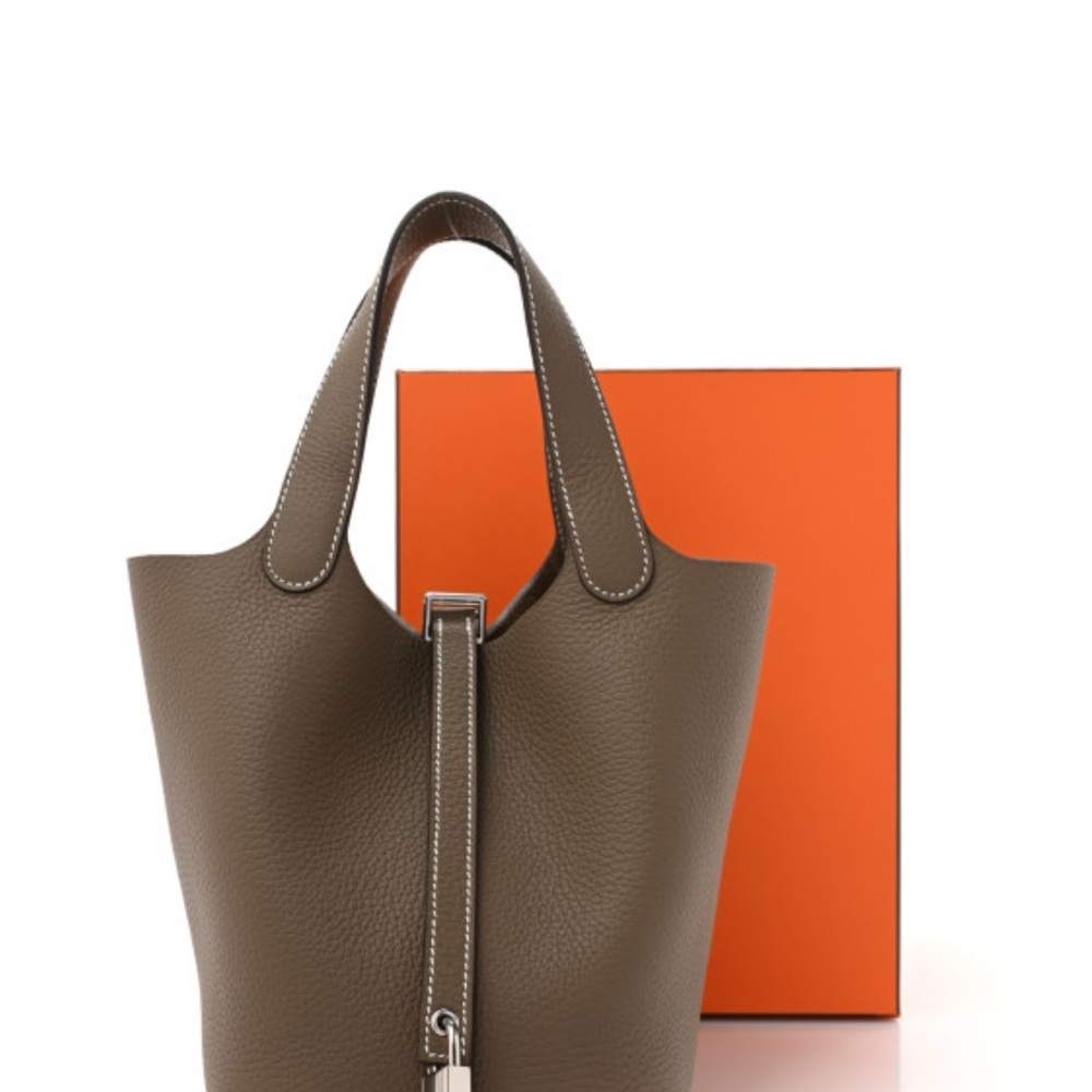 Brown Leather Tote Bag
